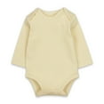 thumbnail image 1 of Zszcpp Girls Rompers And Jumpsuits Boys Long Sleeve Solid Lightweight Comfortable Plain Simple Style Cotton Kids Bodysuit, 1 of 3