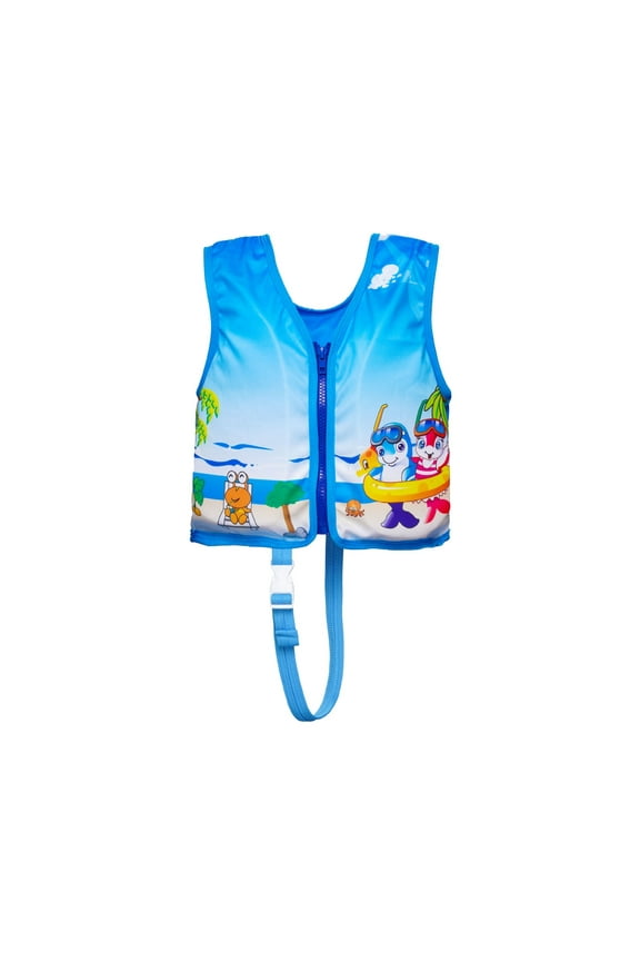 Girls Tankini Tops Water Play Safety Sleeveless Cartoon Swimming Life Vest Lifeguard Buoyancy Outdoor Portable Bathing Suit Tops Swimsuit Tops