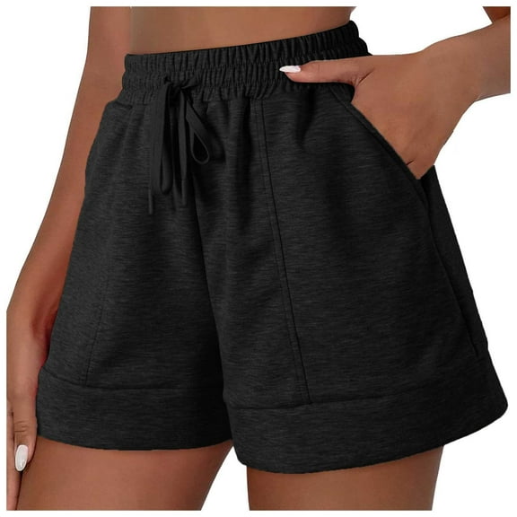 Zszcpp High Waisted Shorts Men Breathable Pocket Elastic Waistband Loose Fit Recreation Daily Life Trousers Casual Trouser