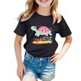 thumbnail image 1 of Zszcpp Infant Girl T Shirts Tee Fitted Short Sleeve T-Shirt Lovely Ocean Animal Print Cozy Blouse Girls Tops, 1 of 5