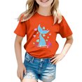 thumbnail image 1 of Zszcpp Infant Girl T Shirts Trendy Ocean Animal Leisure Print Tee Short Sleeve Baggy T-Shirt Blouse Girls Tops, 1 of 5