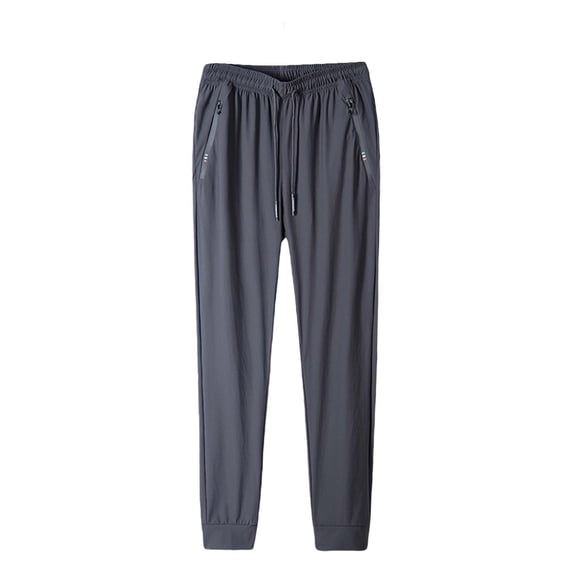 Zszcpp Men'S Casual Pants Lightweight Joggers Dry Running Hiking Exercise Track Zipper Pockets Lounge Trousers Casual Trouser