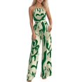 thumbnail image 1 of Zszcpp One Piece Jumpsuits For Women Beach Wear Wide Leg Refreshing Loose Fit Zebra Print Trendy Thin Rompers Playsuit Casual Trousers, 1 of 5