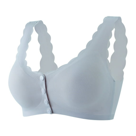 Zszcpp Push Up Bras For Women Wireless Bras Front Closure Lightweight No Steel Ring Elasticity Wide Shoulder Strap T Shirt Bra Underwear