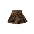 thumbnail image 1 of Zszcpp Summer Skirts For Girls 2025 Bow All Matching Pleat Pure Color Outwear Classic Design Comfort Casual Skirts, 1 of 9
