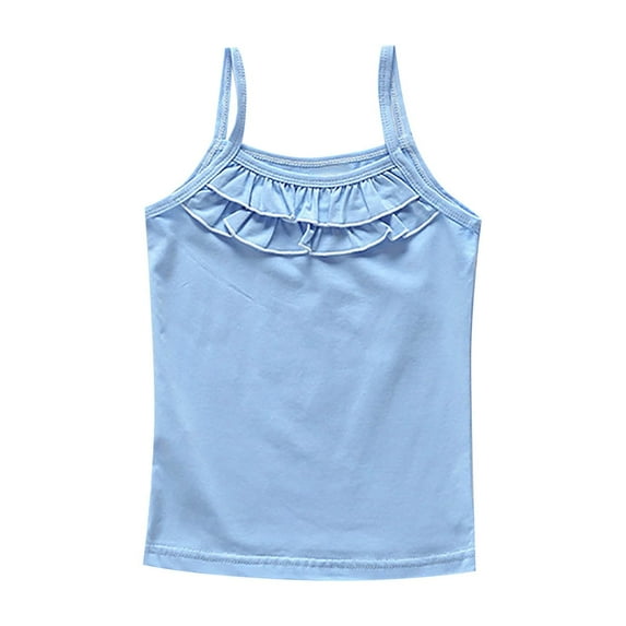 Zszcpp Summer Tank Top For Baby Girl Thin Base Underwear Sweatshirt Refreshing Sleeveless Daily Life Blouse Girls Casual Tops