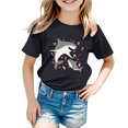 thumbnail image 1 of Zszcpp T Shirts Casual Top For Baby Girl Ocean Animal Print Comfortable Outdoor Tee Short Sleeve T-Shirt Blouse Girls Tops, 1 of 5