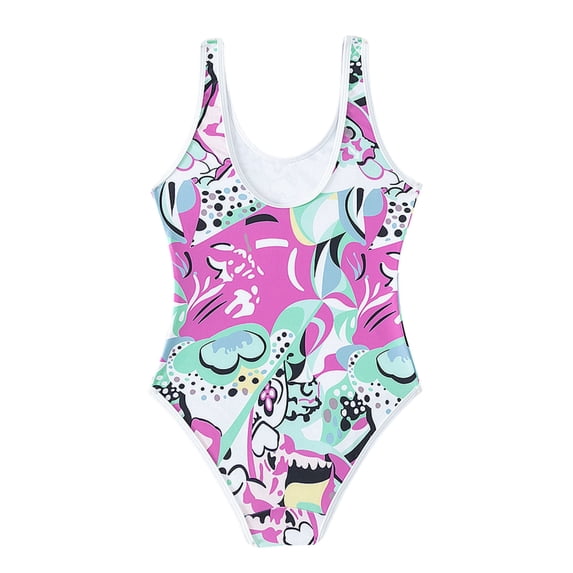 Zszcpp Tankinis Swimsuits For Girl 2025 Faddish Floral Print Adorable Softable Seaside Vacation Suitable Swimsuit Sets Swimwear