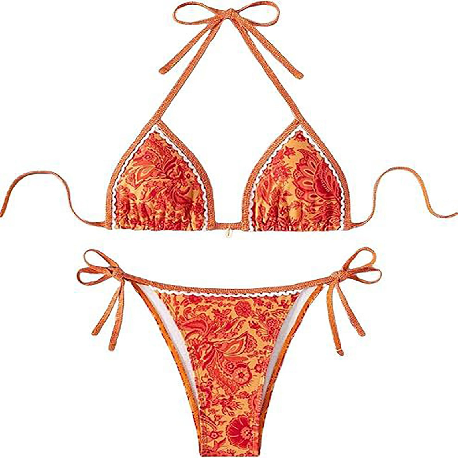 SHEKINI Women's One Piece Swimsuit - Halter Neck, Lace-Up Backless, Ruched Tummy Control Monokini
