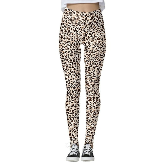 Zszcpp Women'S Casual Pants Trendy Leopard Printing Long Skinny Butt Lifting Versatile Fitted Legging Casual Trousers