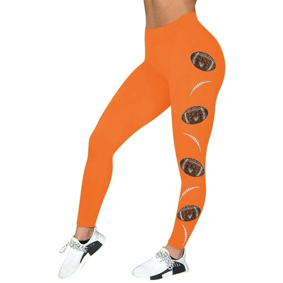 Zszcpp Women'S Leggings Lovely Comfortable Thin Football Printed Skinny Lift The Outdoor Pants Trousers