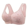 thumbnail image 1 of Zszcpp Women'S Wireless Bras Simplistic Front Button Shaping Cup Adjustable Shoulder Strap Large Size T Shirt Bra Underwear, 1 of 3