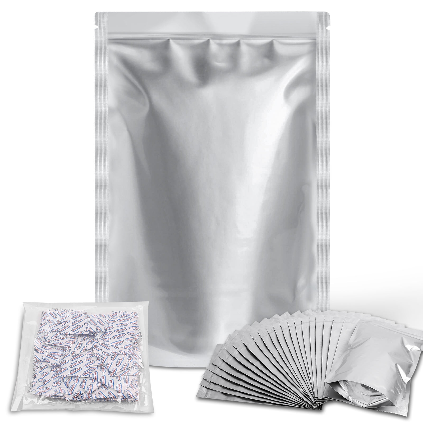 Ztalee 50 Packs 1 Gallon Mylar Bags (Extra Thick 9.4 Mil, 14''x10
