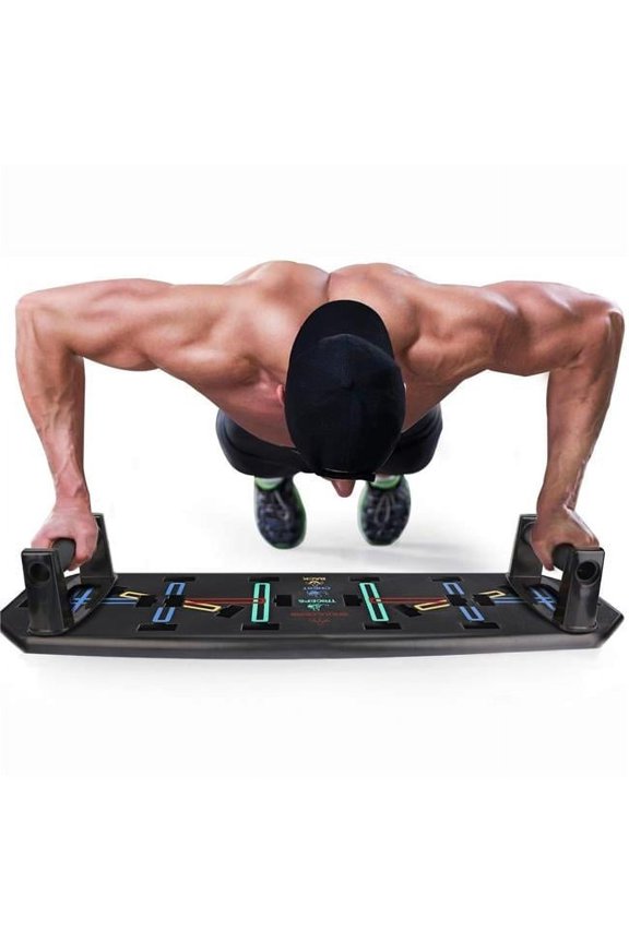 Ztech 10-in-1 Push Up Rack Board Fitness System, Multi Color