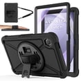 thumbnail image 1 of Lmcpa Case for Samsung Galaxy Tab A11 Plus 11" 2025 / A9 Plus 11" 2023, Multi-Functional Cover with 360° Rotate Stand / Screen Protector / Shoulder Strap / Hand Strap, Black, 1 of 8