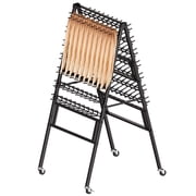 Ztysn Braiding Hair Metal Rack Adjustable Hair Extension Holder for Styling 280 Hooks,Braid Stand for Hair Separator for Braiding With Wheels,Black