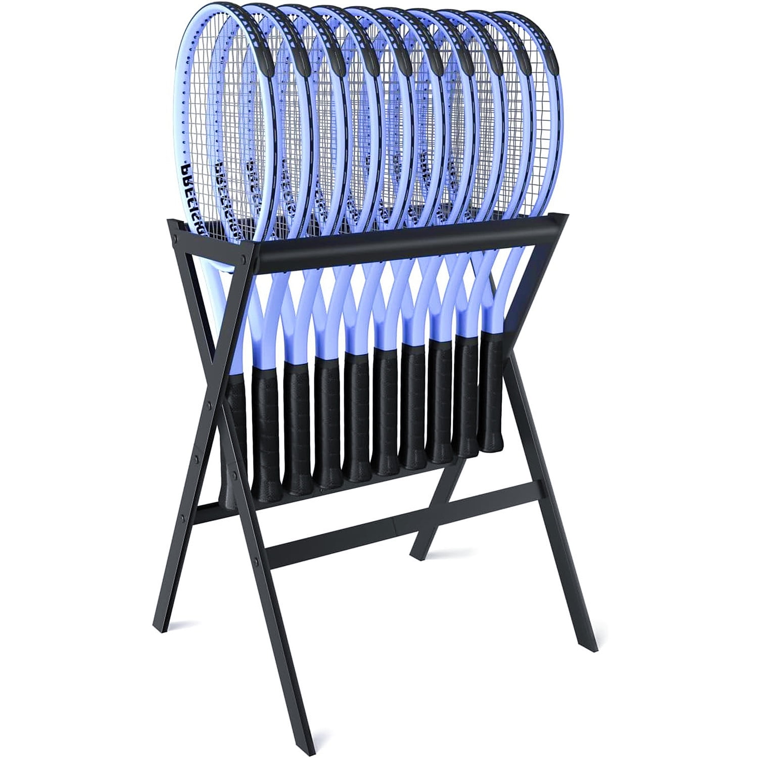 Ztysn Tennis Racket Storage Rack Stand Holder,Large Capacity Squash ...