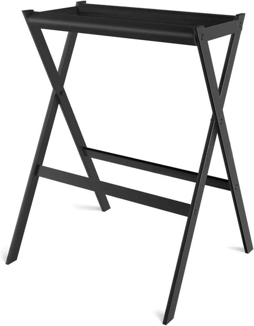 Ztysn Tennis Racket Storage Rack Stand Holder,Large Capacity Squash Pickleball Tennis Racquet Display Rack Durable and Storable for Sports Store,Gym,Metal/Black