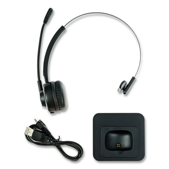 ZuM BT Mobile Office Monaural Over The Head Headset, Black | Bundle of 2 Each