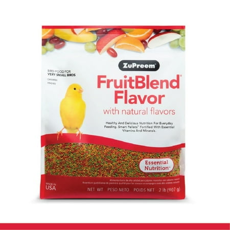ZuPreem FruitBlend Flavor with Natural Flavors Bird Food for Very Small Birds