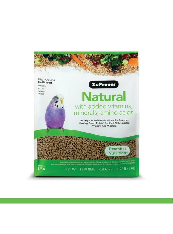 ZuPreem® Natural Bird Food | Daily Bird Food for Small Birds | 2.25 lb