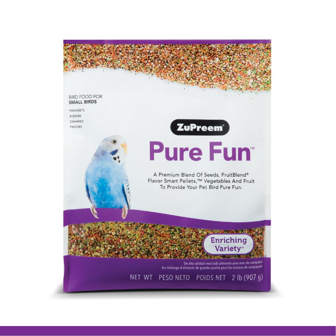 ZuPreem Pure Fun Bird Food For Small Birds 2 lb