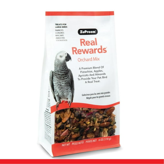 ZuPreem Real Rewards Orchard Mix Treats for Parrots & Conures 6 oz