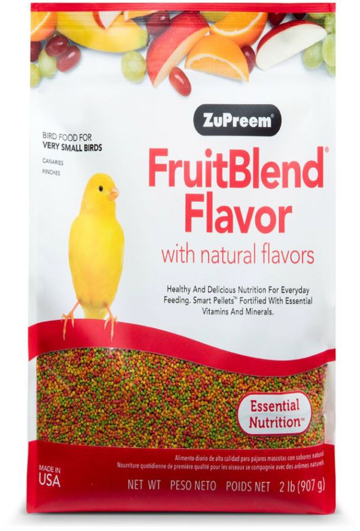 ZuPreem ZuPreem FruitBlend Flavor Bird Food for Very Small Birds 2 lbs ...