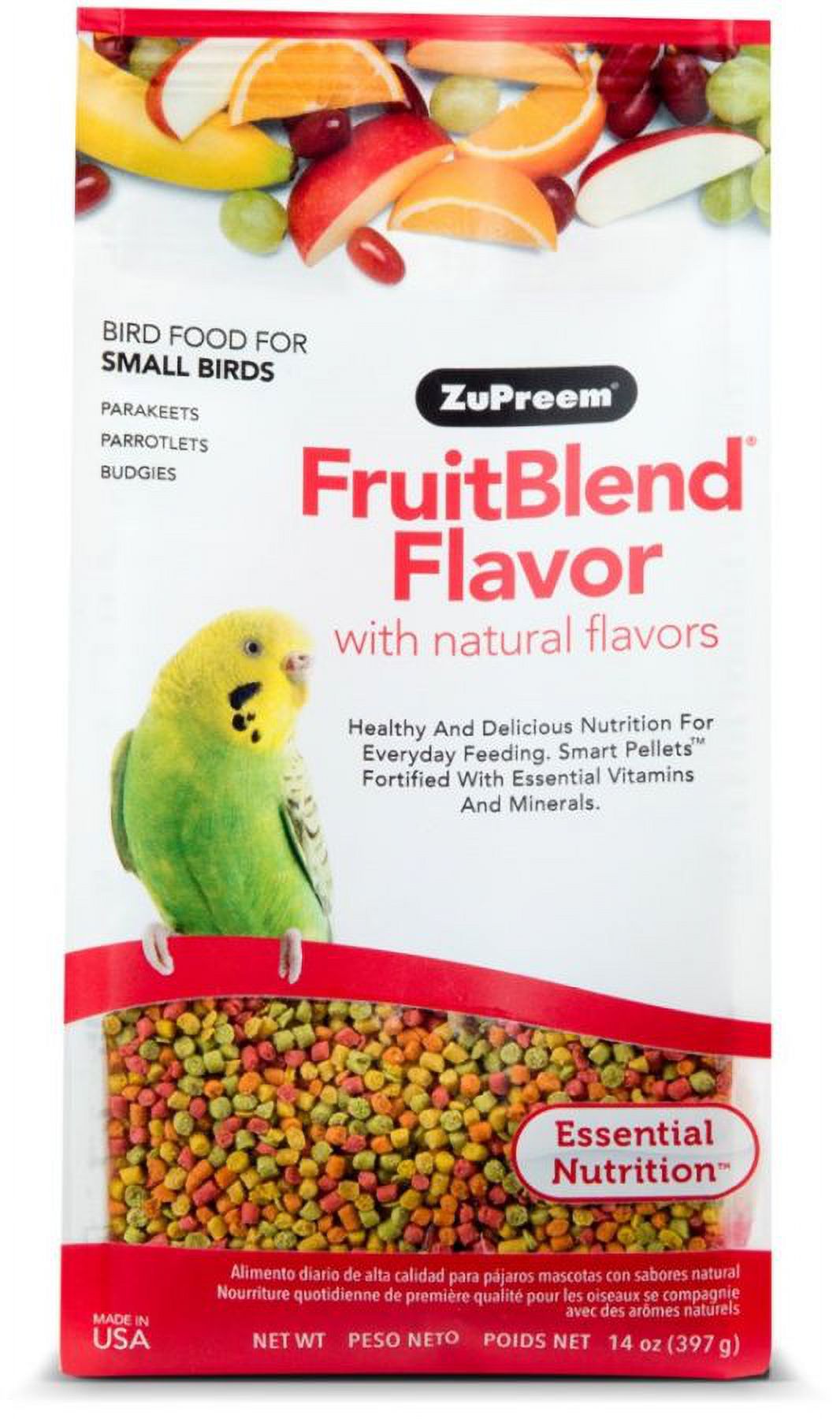 ZuPreem ZuPreem FruitBlend Premium Daily Bird Food Small Birds 14 oz