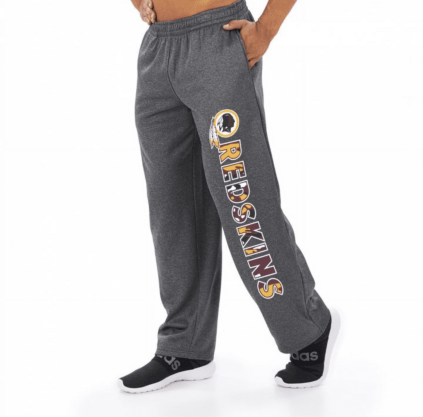 Zubaz NFL Men's Washington Poly Fleece Dark Heather Gray Sweatpants - image 1 of 1