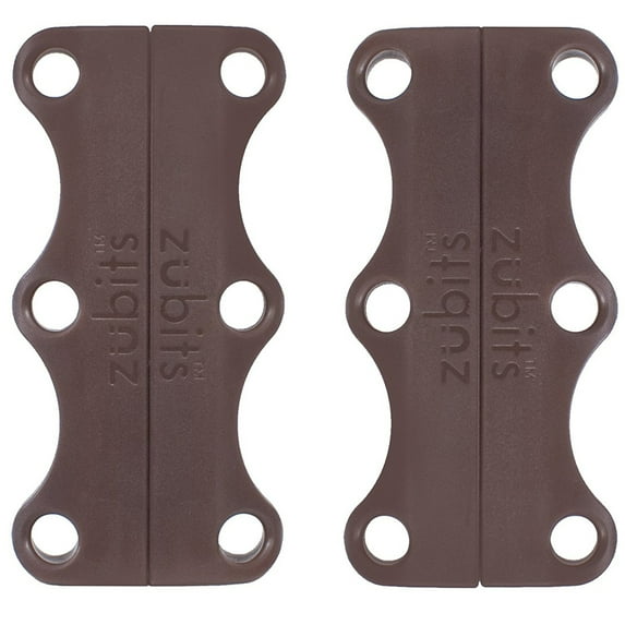 Zubits Magnetic Shoe Lace Closure System - Size 3 - Brown