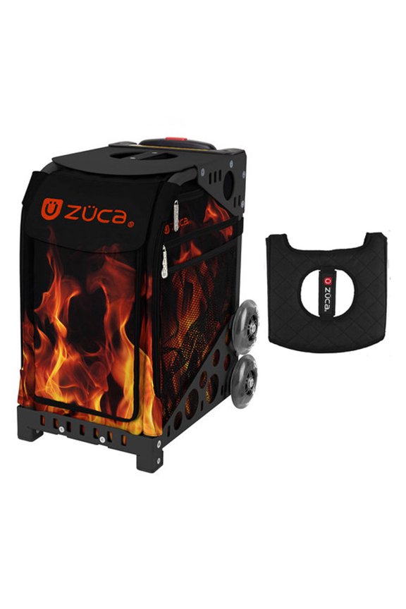 18" Sport Bag - Blaze with Black/Pink Seat Cover (Black Non-Flashing Wheels Frame)