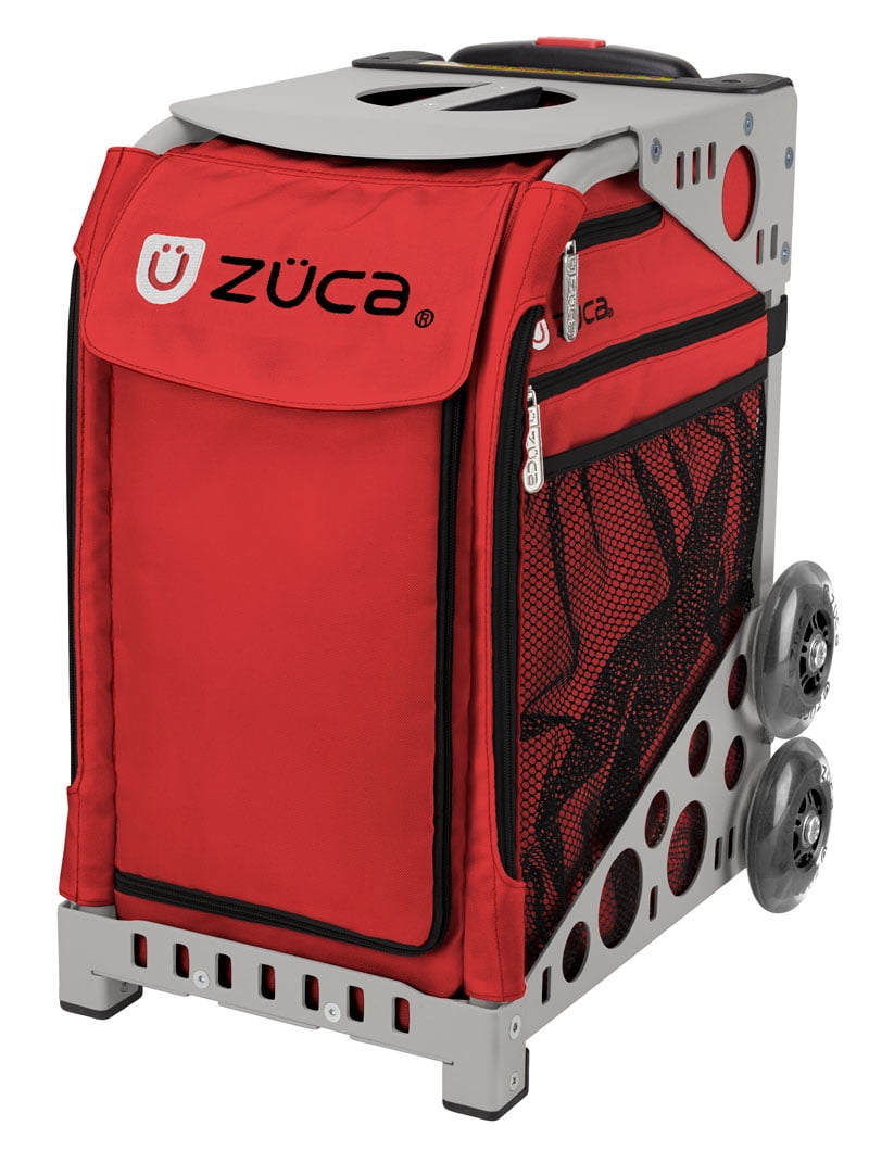 Zuca 18" Sport Bag - Chili with 2 Small Utility Pouch (Gray Frame)