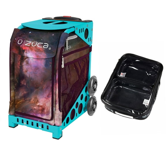Zuca 18" Sport Bag - Galaxy with 1 Large and 2 Mini Utility Pouches (Turquoise Frame)
