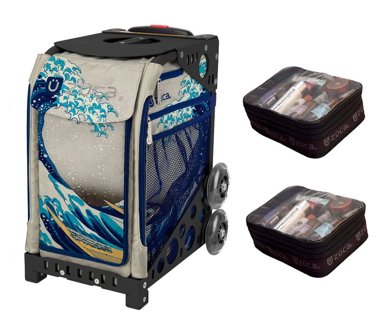 ZUCA Island Life Sport Insert Bag & Frame - Black With Non-Flashing Wheels