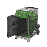 Zuca 18" Sport Bag - Green Screen with Flashing Wheels Gray Frame