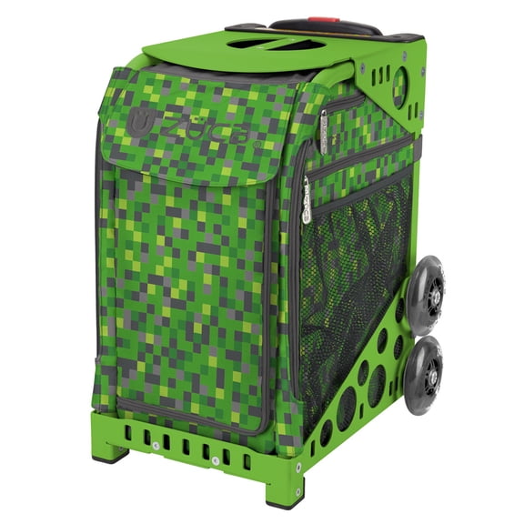 Zuca 18" Sport Bag - Green Screen with Flashing Wheels (Green Frame)