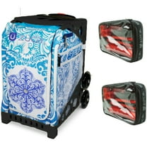 Zuca 18" Sport Bag - Ice Garden with 2 Small Utility Pouch (Black Frame)