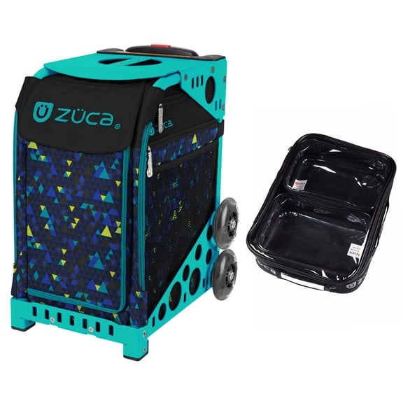 Zuca 18" Sport Bag - Nexus with 1 Large and 2 Mini Utility Pouch (Turquoise Frame)