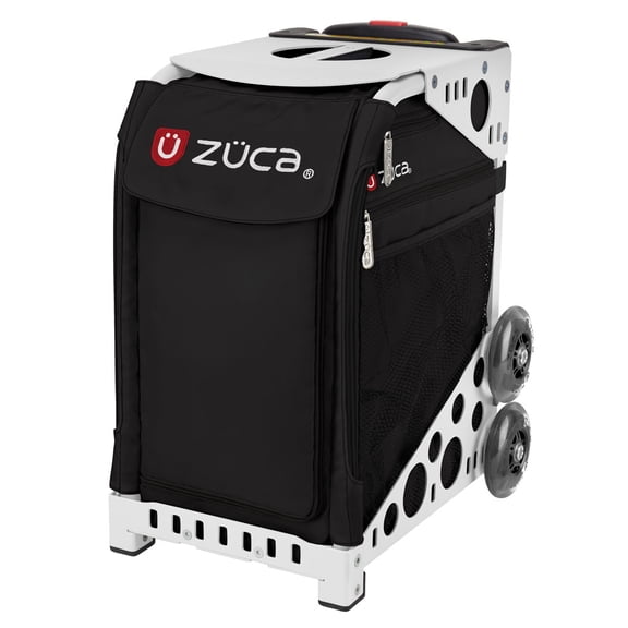 Zuca 18" Sport Bag - Obsidian with 2 Small Utility Pouch (White Frame)