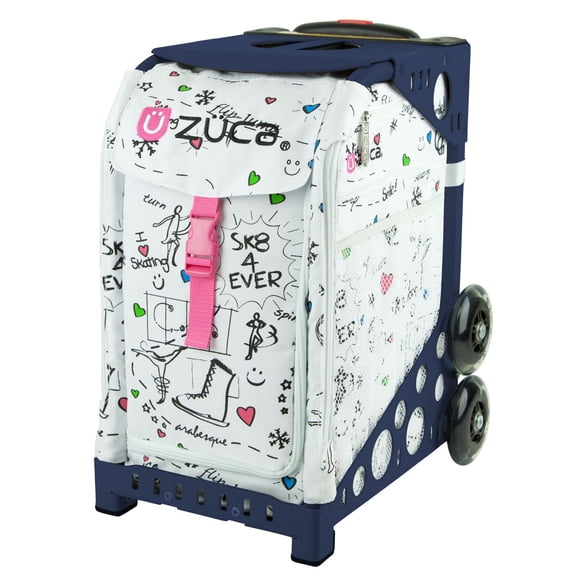 Zuca 18" Sport Bag - SK8 with 2 Small Utility Pouch (Navy Frame)