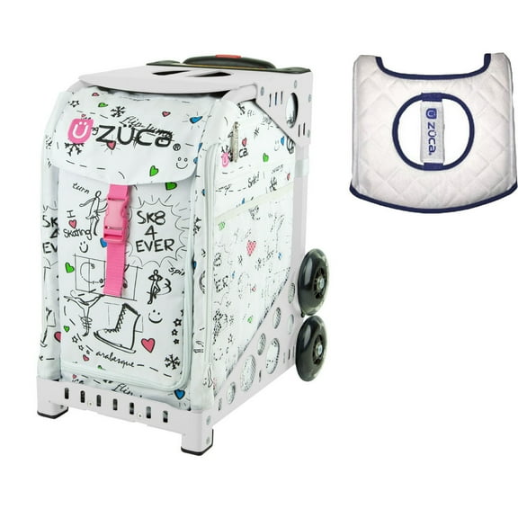 Zuca 18" Sport Bag - SK8 with Seat Cover (White Frame)