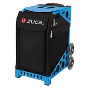 Zuca 18" Sport Bag - Stealth with Flashing Wheels Blue Frame