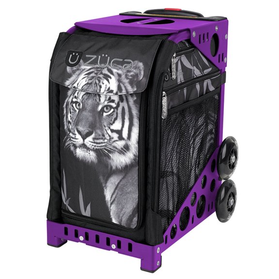 Zuca 18" Sport Bag - Tiger with 2 Small Utility Pouch (Purple Frame)