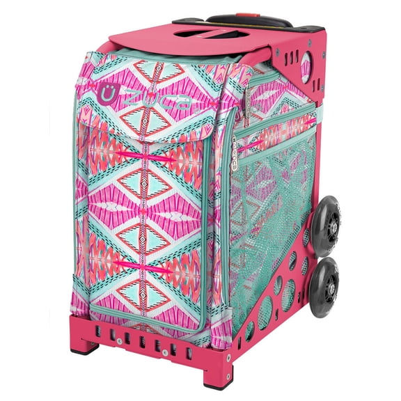 Zuca 18" Sport Bag - Tribal with Flashing Frame (Pink Frame)