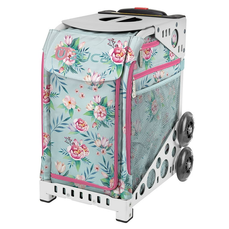 Zuca Blooms Sport Insert Bag & Frame (White) w/ Flashing