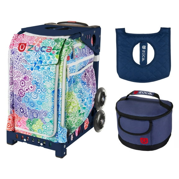 Zuca Explosion bag + FREE Lunchbox and Seat Cover (Navy Frame)