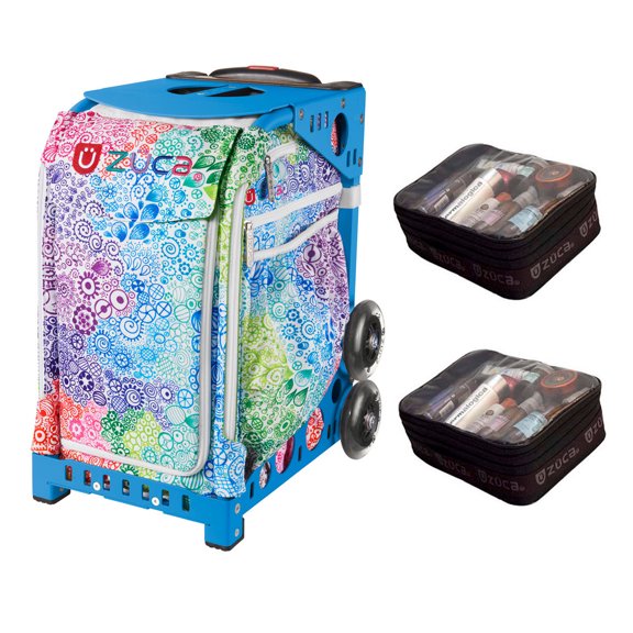 Zuca Explosion bag with Gift 2 Small Utility Pouch (Blue Frame)