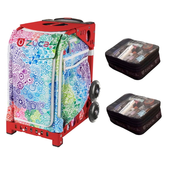 Zuca Explosion bag with Gift 2 Small Utility Pouch (Red Frame)