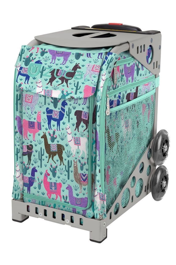 Llama Rama Sport Insert Bag and Gray Frame with Flashing Wheels